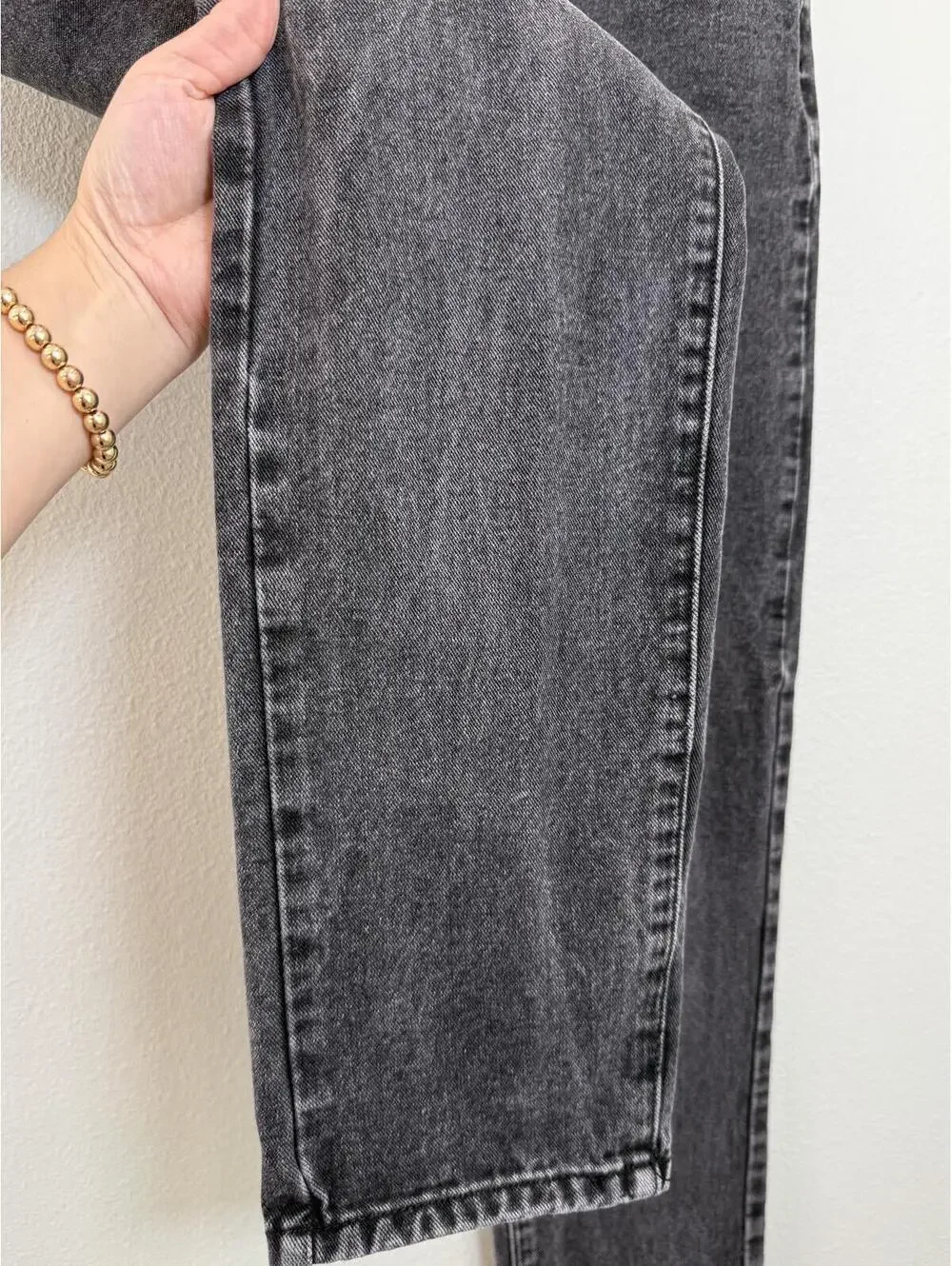 Cotton On Mom Jean In Black Acid Wash - Women's 4